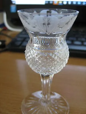 £29.99 • Buy Rare Vintage Edinburgh Crystal Thistle Liqueur Glass With Label A