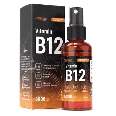 B12 Liquid Spray Vitamin B12 Drops For Energy And Nerve Function Support 2 Fl Oz • $14.29