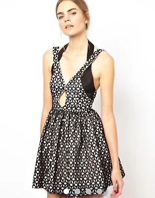ALICE MCCALL : Dust To Glory Mini Lace Dress Black Size: 6.8.10.12 -NEW- $369 • $119.96