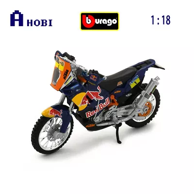 Bburago 1:18 Scale KTM 450 Dakar Rally Red Bull #1 Model Diecast Collectible • $17.68