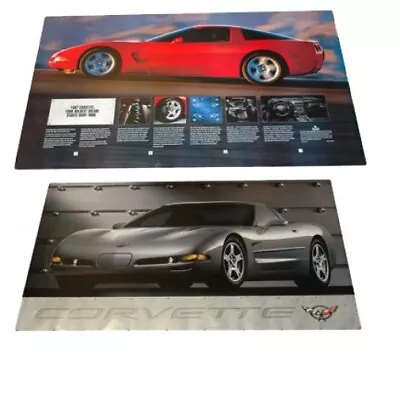 1997 Red / Silver Corvette C5 Double Sided Dealer Poster With Specifications • $14.85