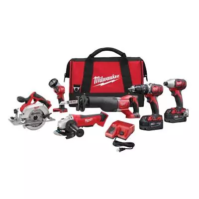 Milwaukee M18 18-Volt Lithium-Ion Cordless Combo Tool Kit (6-Tool) • $499