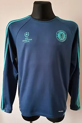 Chelsea 2015 - 2016 UEFA Champions League Adidas Top Jacket Size Large  • $75