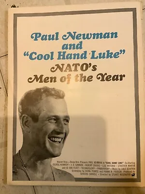 Motion Picture Herald Magazine 1967 Rare Full Page Ad Paul Newman Cool Hand Luke • $10