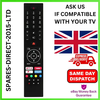 Digihome Genuine RC43137 Remote Control For Bush Finlux & Electriq Smart TV's • £7.40