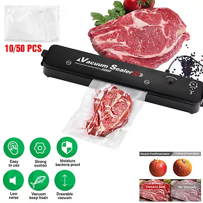 $7.50 • Buy Vacuum Sealer Machine Food Preservation Storage Saver Automatic With Seal Bag