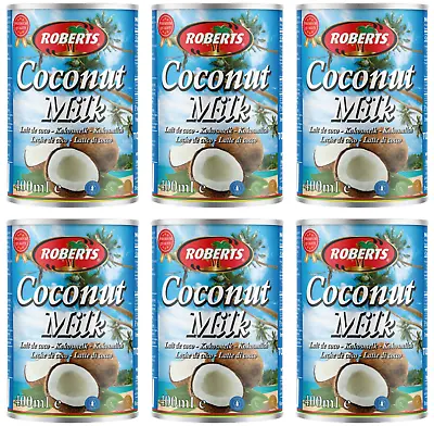 Roberts Coconut Milk 400ml (Pack Of 6) • £6.99