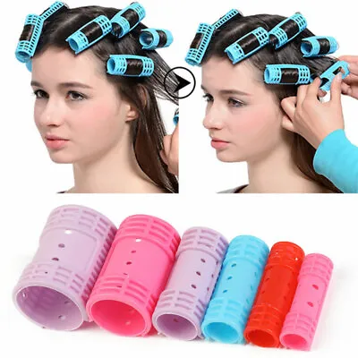 14PCS Snap On Magnetic Rollers Curler Hair Wave Set Large Jumbo Medium Small • £5.03