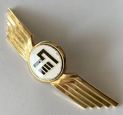 £147.46 • Buy Transavia Airlines  Pilot Captain  Wing Hat Badge 1986