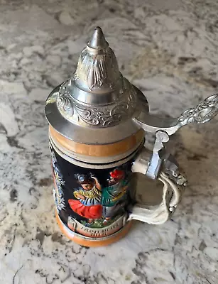 Hoffritz Beer Stein With Lid Hofbrauhaus Munich Western Germany Vintage • $19.95