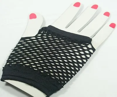 £2.29 • Buy Colour Fishnet Gloves Lace Long Short Fingerless Fancy Dress Party Accessories