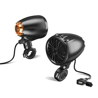 LEXIN LX-Q3 Motorcycle Bluetooth Speakers Stereo / Bass Audio FM Radio System  • $159.99