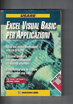 Usare Excel Visual Basic For Applications Giaccaglini Casoyla - Without Floppy • $54.25