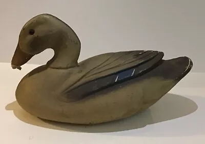 Vintage ATCO Paper Mache Fiber Duck Decoy D2 Lititz PA Glass Eye • $6.49