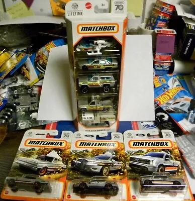 Matchbox 70 Years Special Edition Set Of 3 Charger F-150 Interceptor + 5 Pack • $13.95