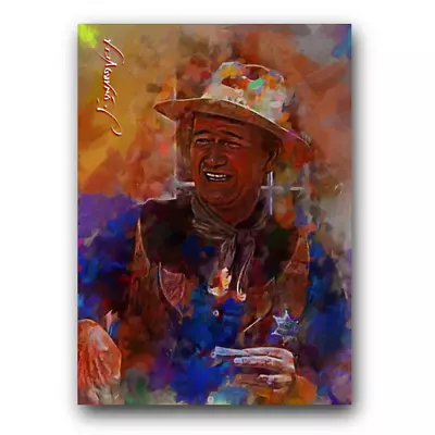 John Wayne #29 Art Card Limited 42/50 Edward Vela Signed (Movies Actor) • $5.99