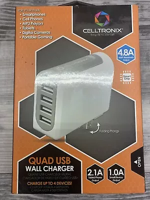 Celltronix 4 Port Wall Charger 4.8A Output Charge Multiple Devices At Once • $14.95
