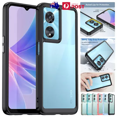 For OPPO Find X5 Lite Pro X6 Reno 7 8 10 11 Clear Case Silicone Shockproof Cover • $9.59