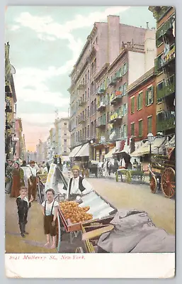 Postcard Mulberry Street New York NH1 • $7.65