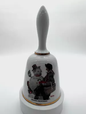 Bell Danbury Mint Norman Rockwell Granpa Snowman • $7.99