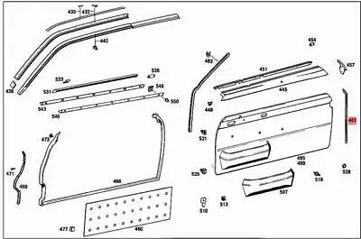 Genuine Seal Mercedes W114 Coupe Sedan 1157270431 • $83.55