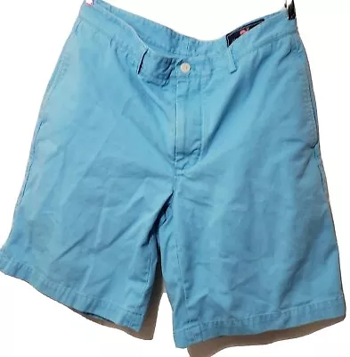 Vineyard Vines Club Short Mens Bermuda Shorts Size 30 Blue Flat Front 30x8 • $23.97