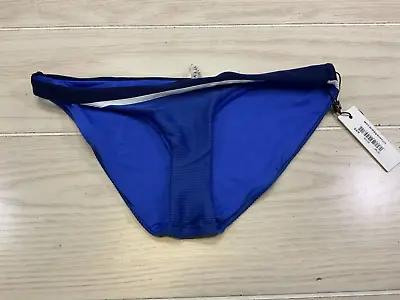 Vitamin A Luciana Bikini Bottom Women's Size XS (4) Blue NEW MSRP $99 • $19.99