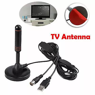 Best Portable HGV Caravan Digital TV DVB T Magnetic Amplified Aerial UK New • £9.79