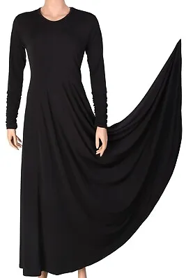 UK Umbrella Abaya Maxi Dress Jilbab Islamic Black • £18.99