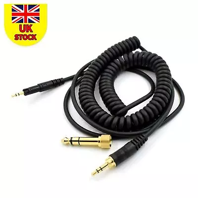 Upgrade Audio Spring Coiled Cable For ATH-M40x & ATH-M50X Head-mounted Headphone • £12.58