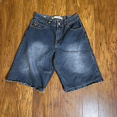 Vintage Paco Shorts Mens 32 Blue Jeans Skater Baggy Y2K Cargo Distress • $23.99