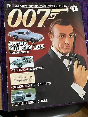 £0.99 • Buy #1 The James Bond Car Collection Aston Martin DB5 Goldfinger- Car And Magazine