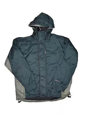 Stearns Dry Wear Jacket Mens M Green Hooded Full Zip Lightweight Waterproof • $21.20