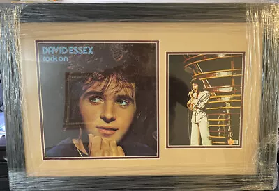 DAVID ESSEX SIGNED Custom Framed Ensemble. Beckett Coa. Rock On￼. 8 X 10Album. • £193.02