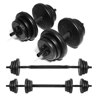 Dumbbell Set Adjustable Hand Weights Dumbbell Barbell Pair Home Fitness Workout • £21.99