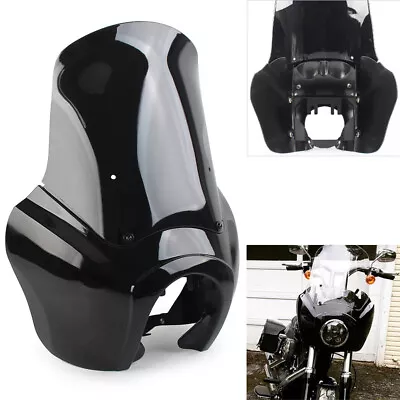 Fairing W/ 15'' Windshield FIT For Harley Davidson HD Dyna Wide Glide Fat Bob • $120.91