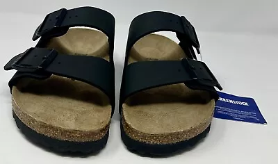 Birkenstock Arizona BS | Leather | Buckle | Comfort | Black | M 6 W 8 | EU 39 • $104