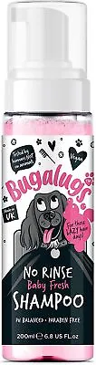 Bugalugs No Rinse Dog & Puppy Shampoo With Foam Dispenser Quick Dry Pet Shampoo • £7.99