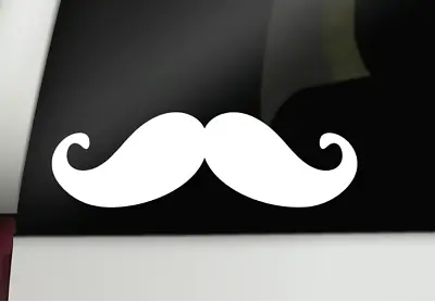 Mustache Decal Mustache Sticker Father's Day Car Decal Laptop Vinyl Decal • $4.61