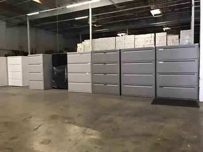 $160 • Buy 4 DRAWER HORIZONTAL LATERAL FILE CABINETS   *local Pick Up Or Local Delivery*