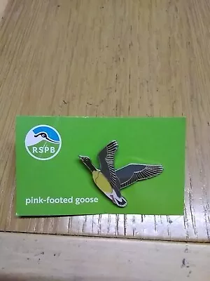 Rspb Pin Badge Pink-footed Goose • £3.50