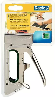 £23.99 • Buy Rapid R14 PRO Heavy Duty Hand Tacker Staple Gun - Takes 140 Staples 6mm & 8mm