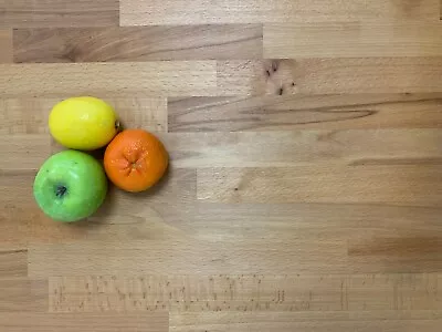SOLID BEECH WOOD WORKTOP 1.5m/3m/4m X620mm X27mm  TOP QUALITY WOOD! Best Value! • £90