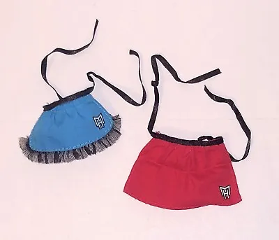 Monster High Classroom Home Ick Abbey Heath 2 Doll Aprons Blue Girl Red Boy NEW • $4.89
