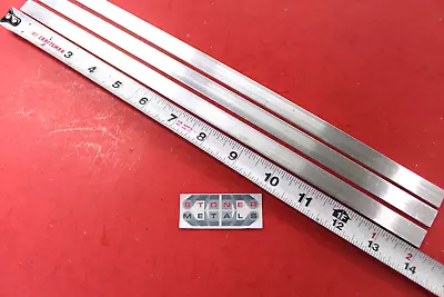 3 Pieces 1/8  X 1/2  ALUMINUM 6061 T6511 FLAT BAR 14  Long Extruded Mill Stock • $9.99