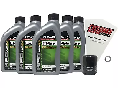 Genuine 2008-2022 Kawasaki Concours 14 GTR 1400 Full Synthetic Oil Change Kit • $75.99