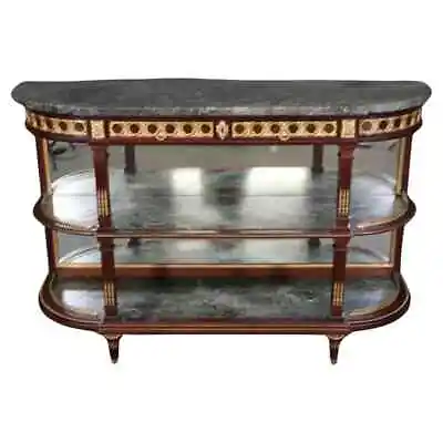 Fantastic French Louis XVI Marble Gold Dore' Bronze Mounted Sideboard Server • $4995