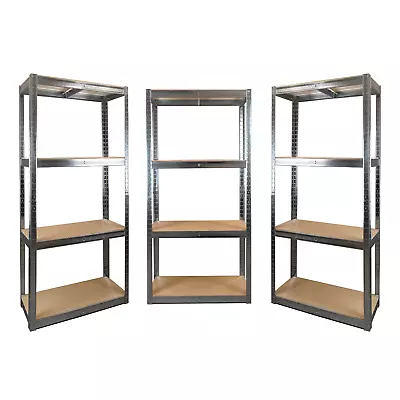 Garage Shelving 175kg Metal Racking Storage Shed Shelf Shelves Boltless Strong • £349.90