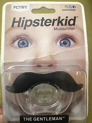  THE GENTLEMAN  Mustachifier Mustache Pacifier By FCTRY 0-6m • $7.40