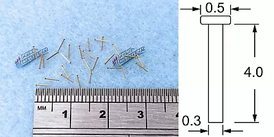 £6.10 • Buy 0.3mm 0.5mm, 0.8mm 1.0mm Miniature Brass Rivets X50 Model Upgrade